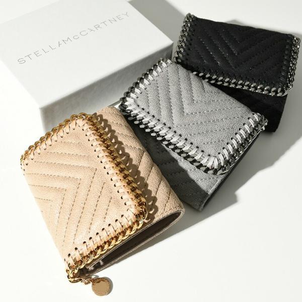 在庫１点*ステラマッカートニー*Falabella 三つ折りミニ財布*ベージュ