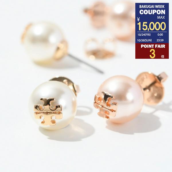 ゴールドパールロゴピアス TORY BURCH トリーバーチ ピアス アクセサリー 18151 EARRING