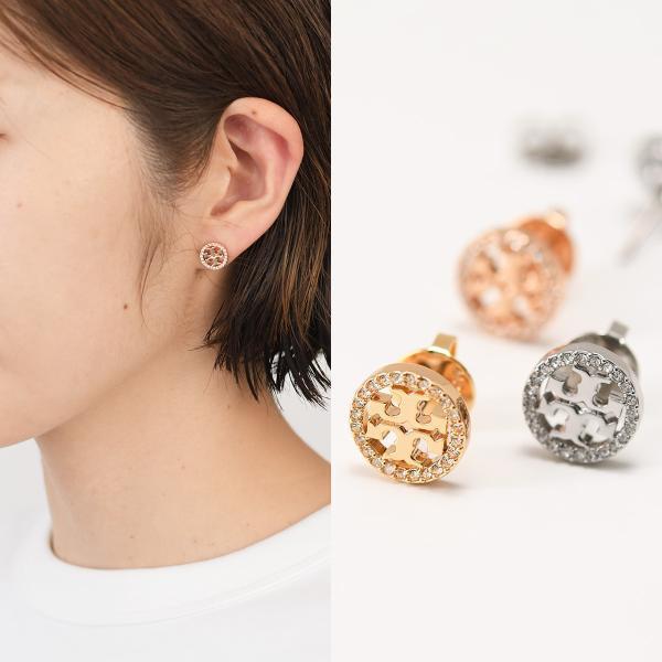 TORY BURCH（トリーバーチ） ピアス アクセサリー ミラー パヴェ