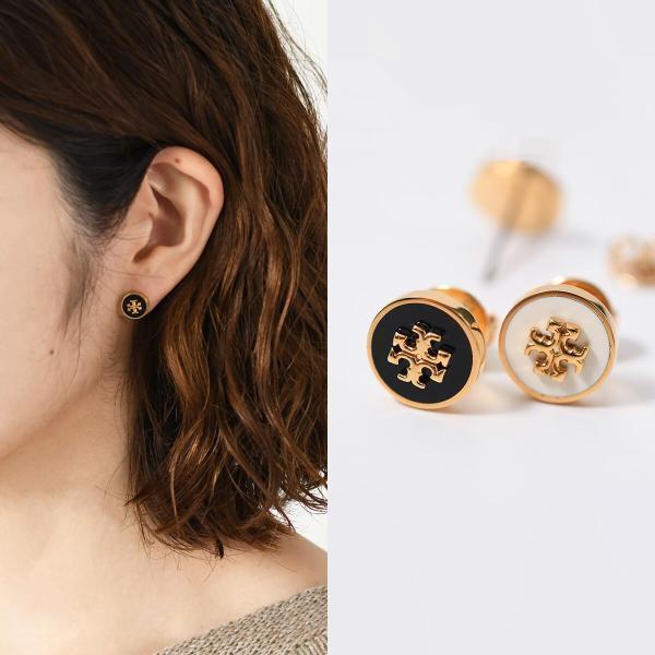 TORY BURCH（トリーバーチ） ピアス キラ エナメル サークルスタッズ