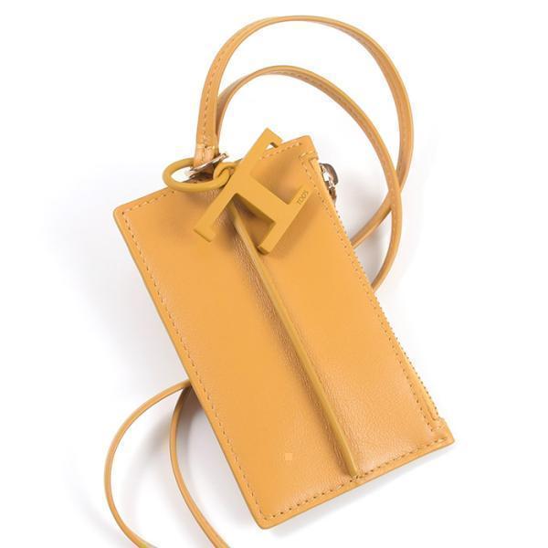 【TOD'S】T タイムレス レザー カード ホルダー Woman ブラック T タイムレス レザー カード ホルダー