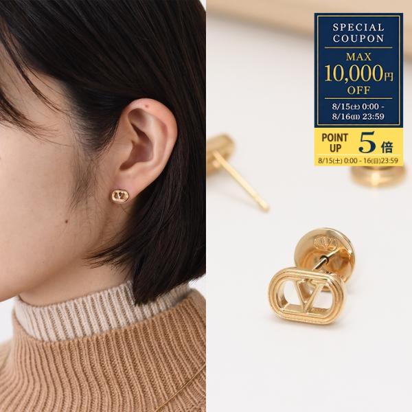 VALENTINO ロゴ メタル ピアス VALENTINO（ヴァレンティノ） アクセサリー オヴァレット メタル