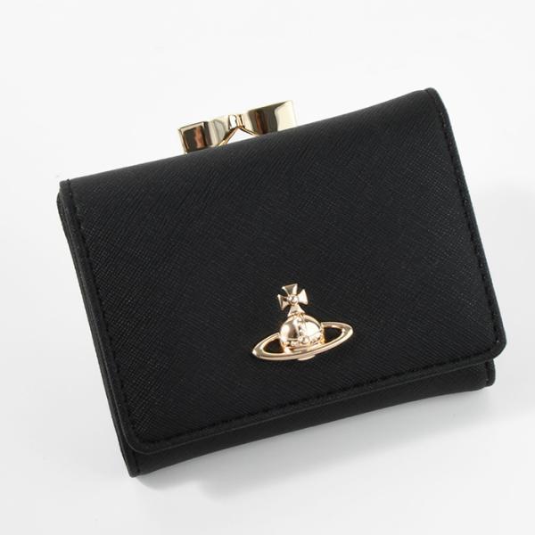 Vivienne Westwood SAFFIANO 口金三つ折り財布