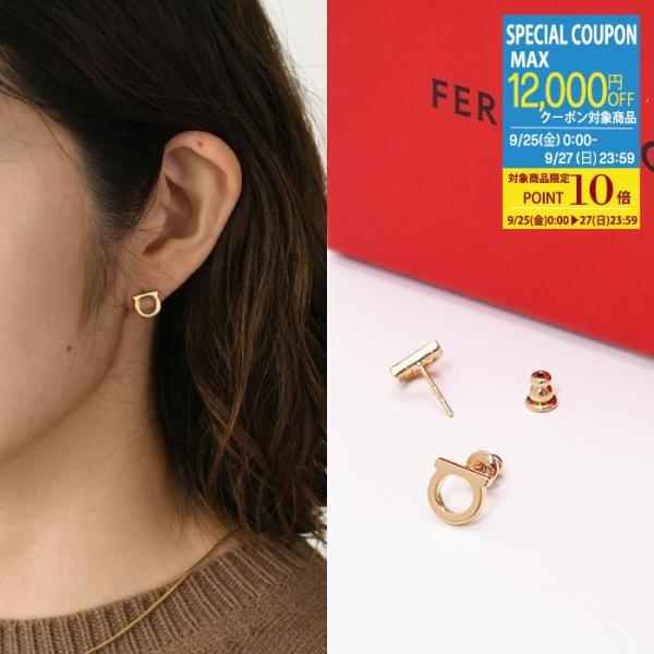 【ラスト1点】【訳あり】Salvatore Ferragamo サルヴァトーレ フェラガモ アクセサリー ガンチーニピアス(S) ピアス 760120 レディース ゴールド 金 ガンチーニ