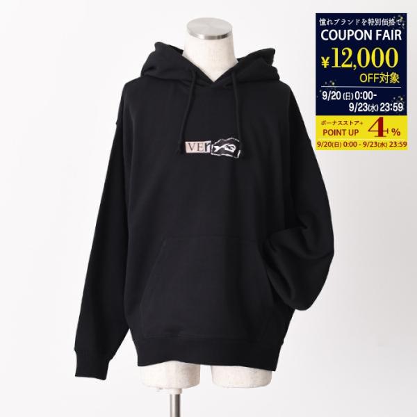 Y-3 ワイスリー パーカー トップス BRUSHED TERRY GFX HOODIE KR2208 メンズ ユニセックス ブラック コットン 長袖 ブラッシュド