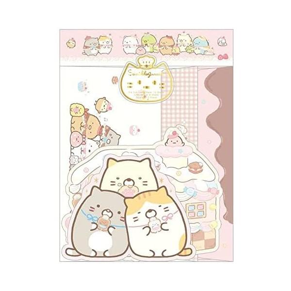 すみっコぐらし ねこのきょうだいとおかし屋さん レターセット LH74002