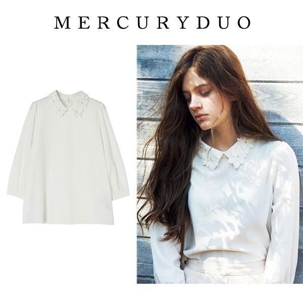 Mercuryduo マーキュリーデュオ フラワーモチーフジョーゼットブラウス セレクトショップムー 通販 Yahoo ショッピング