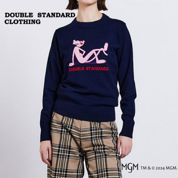 DOUBLE STANDARD CLOTHING PINK PANTHER×DSC/ Yニットプルオーバー 0209530243 レディース ダブスタ コラボ トップス 大人カジュアル DOUBLE STANDARD CLOTHING（ダブルスタンダードクロージング） DOUBLE