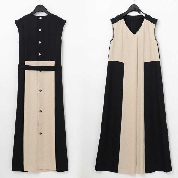 春夏sale30 Off Grace Continental グレースコンチネンタル 通販 リネンタッチバイカラーワンピース レディース 21春夏 セレクトショップムー 通販 Yahoo ショッピング
