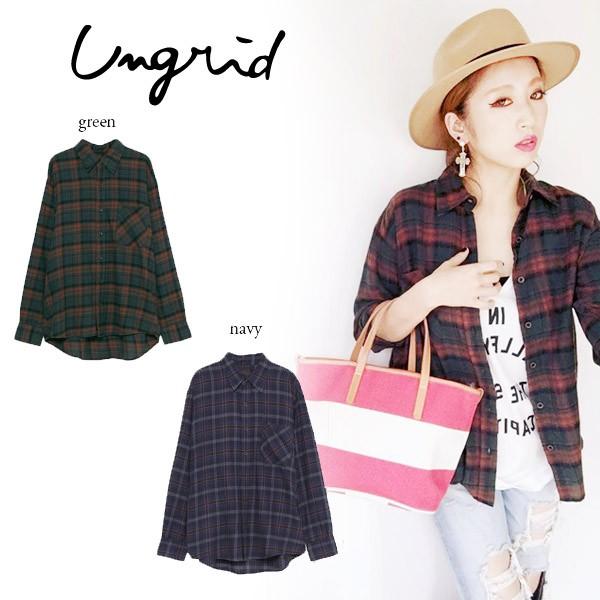 Sale50 Off Ungrid アングリッド 通販 起毛ルーズチェックシャツ セレクトショップムー 通販 Yahoo ショッピング