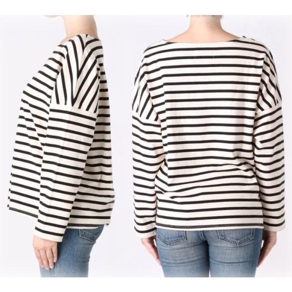 UNGRID アングリッド サイドスリットボーダーロングスリーブTee 111852718901