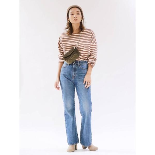 UNGRID アングリッド サイドスリットボーダーロングスリーブTee 111852718901