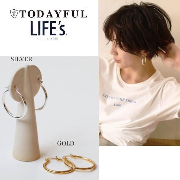 トゥデイフル,TODAYFUL,Middle Hoop Pierce ピアス,11810950