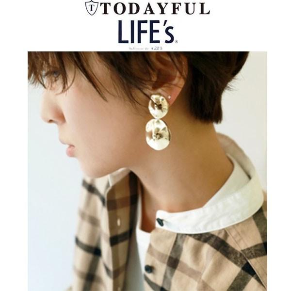 トゥデイフル,Double Nuance Earring ダブルニュアンスイヤリング 11820902