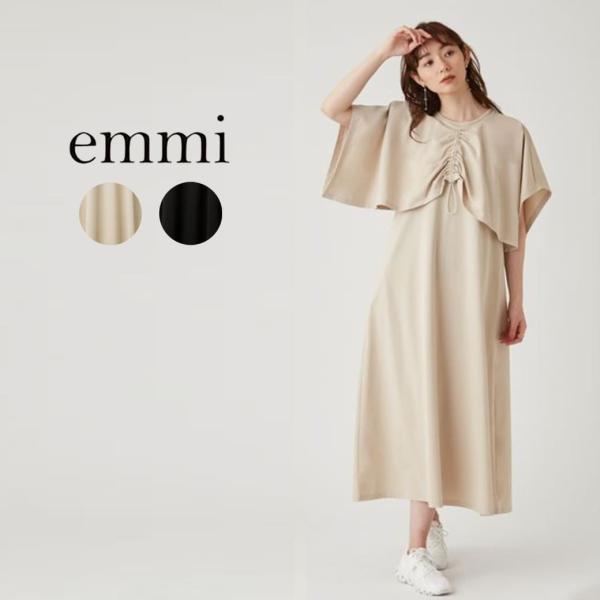 [エミ] emmi yoga レイヤードデザイントップスワンピースset エミ] emmi yoga レイヤードデザイントップスワンピースset