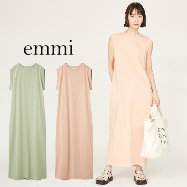 SALE20%OFF エミ アトリエ emmi×ecostore UpDRIFT emmiロゴワンピース 13wco252068 レディース ロング丈 エコ サスティナブル emmi yoga（エミヨガ） SALE20%OFF エミ アトリエ emmi×ecostore