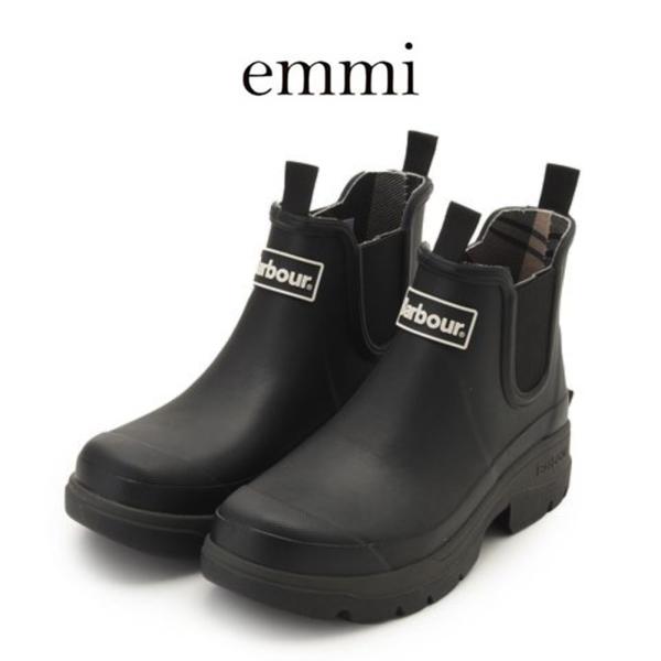 emmi yoga（エミヨガ） エミ emmi Barbour サイドゴアレインブーツ