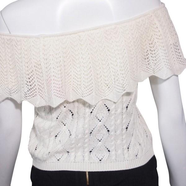 Sale60 Off Honey Mi Honey ハニーミーハニー フリルオフショルダーニットトップス 16s An 12 16s An 12 セレクトショップムー 通販 Yahoo ショッピング