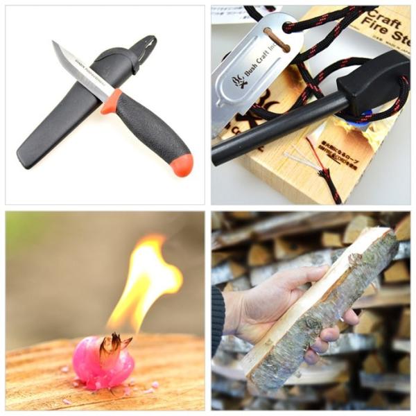Bush Craft inc. ブッシュクラフトスターティングセット(火おこしセット・ルーキーナイフあり) 4573350720493