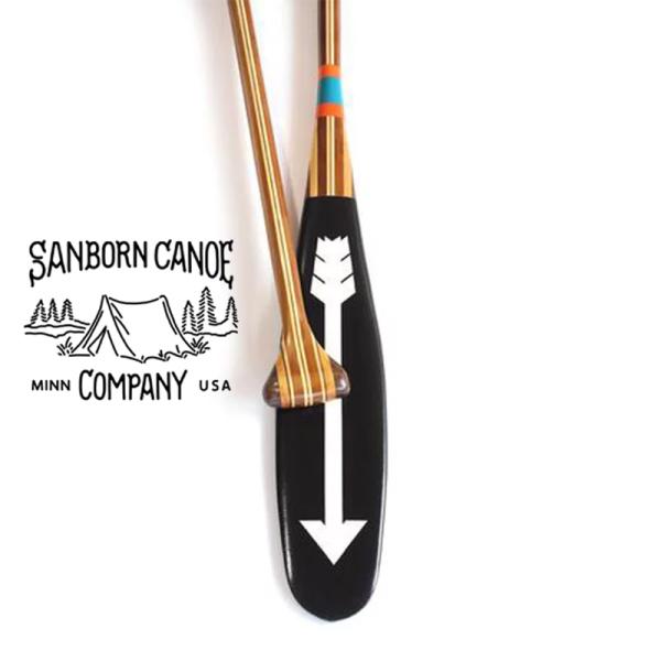 SANBORN CANOE COMPANY サンボーンカヌー Artisan Painted Paddle NORTH カヌーパドル 7scapn ウォールナット ハンドメイド インテリア カヤック カヌー SUP