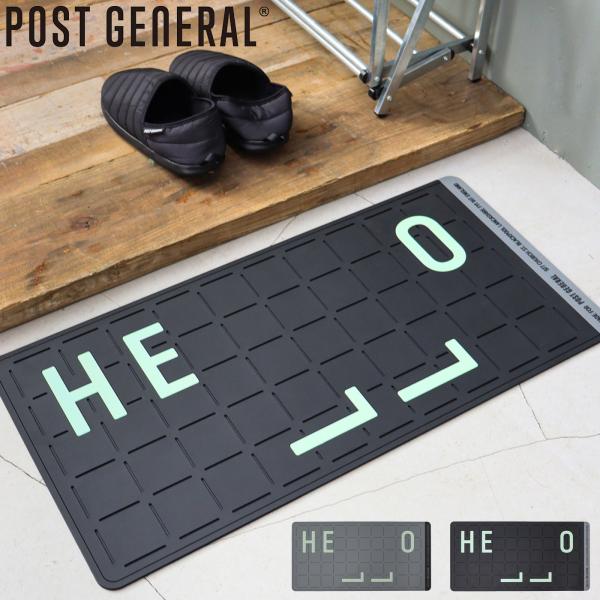 POST GENERAL(ポストジェネラル) RUBBER LUMINOUS DOOR MAT HELLO / ラバールミナスドアマット ハロー 玄関マット