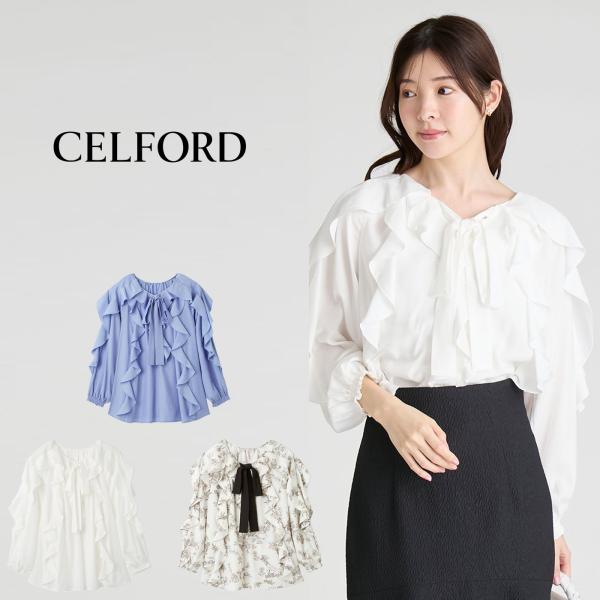 CELFORD（セルフォード） ラッフルブラウス cwfb261018 レディース