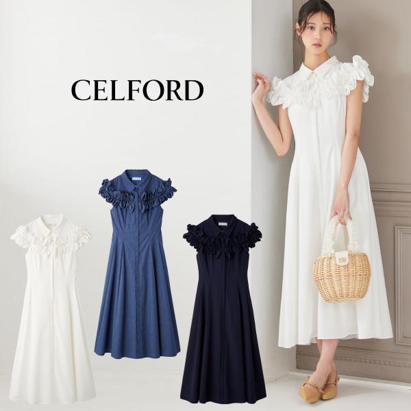 CELFORD（セルフォード） フリルヨークシャツワンピース cwfo262055
