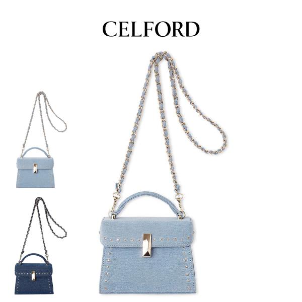 セルフォード　CELFORD ビジュースタッズデニムポシェット セルフォード CELFORD 【リュタン】ビジュースタッズデニム