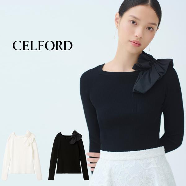CELFORD（セルフォード） アシメフリルニットプルオーバー cwnt261020