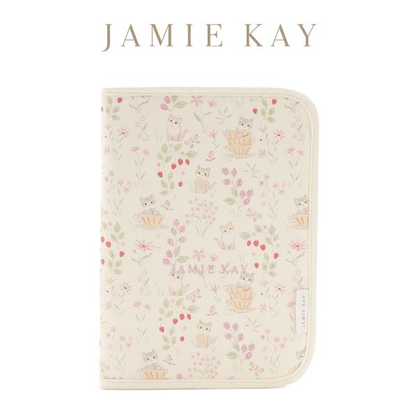 JAMIE KAY(ジェイミーケイ)母子手帳ケースM jwgg245955■詳　細■ねこ柄のmoon'sgardenシリーズ。母子手帳が大きめサイズ用の規格の見開き型になります。母子手帳はもちろんのこと、カードは6枚収納可能。メッシュポケッ...