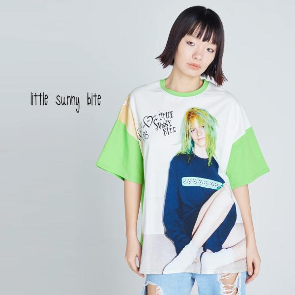 SALE30%OFF little sunny bite リトルサニーバイト Valerie Phillips x little sunny bite photo tee ヴァレリー・フィリップス フォトTシャツ lsb-ltop-045a レディース カットソー オーバーサイズ コラボ セレクトショ SALE30%OFF little sunny bite Valerie Phillips x photo tee