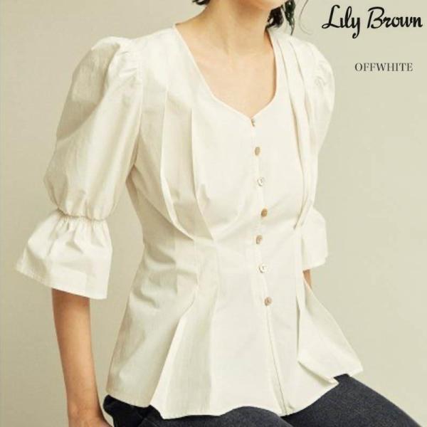 Lily Brown リリーブラウン 通販 タックデザインコットンブラウス Lwfb レディース 21春 Tops Lwfb セレクトショップムー ヤフー店 通販 Yahoo ショッピング