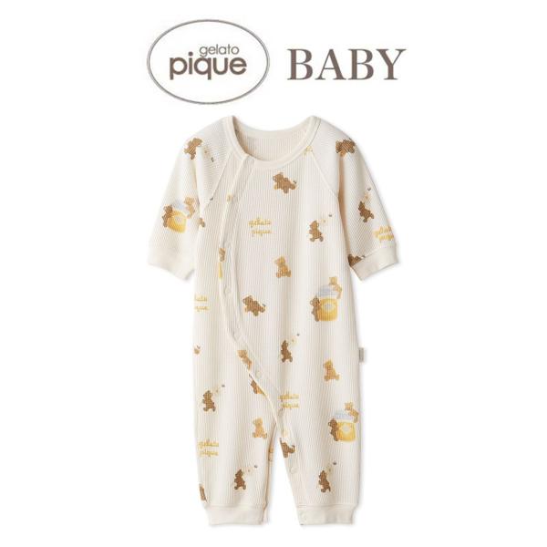 gelato pique ジェラートピケ ベビー BABY 新生児はちみつベア柄