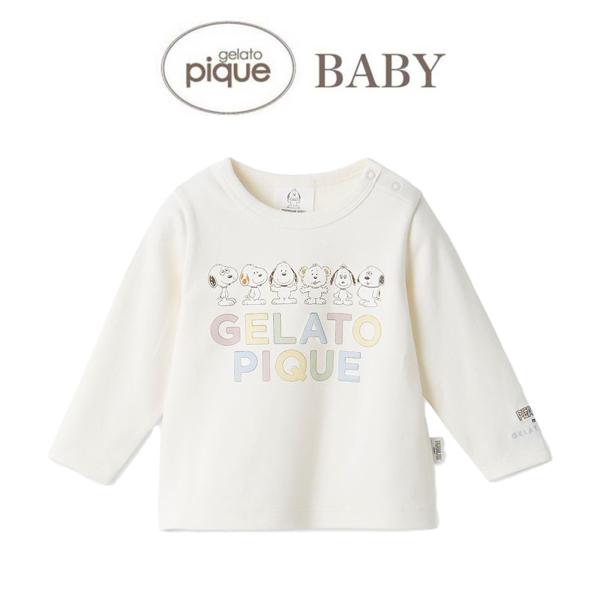 gelato pique (ジェラートピケ)PEANUTS PUPPIES BABY ワンポイントロンT pbct259198■詳　細■こちらの商品は衛生上の観点から返品・交換不可となります。【PEANUTS PUPPIES・パピーズとカラ...