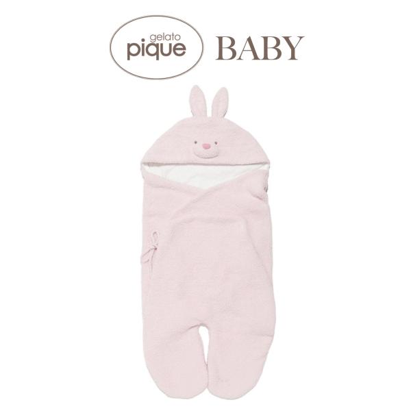 gelato pique baby(ジェラートピケ ベビー)パウダーアニマルおくるみ pbgg999063■詳　細■【フードに可愛い顔をあしらったBABYアニマルおくるみ】【Fabric】POWDER（パウダー）…ケーキの仕上げにふんわり振...