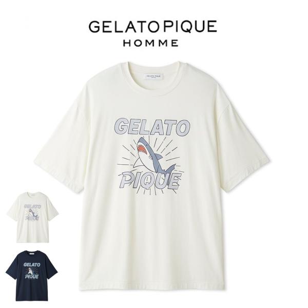 ジェラートピケ オム 接触冷感 レーヨンシャークTシャツ phct262913 ジェラピケ メンズ パジャマ ルームウェア 部屋着 ひんやり GELATO PIQUE HOMME