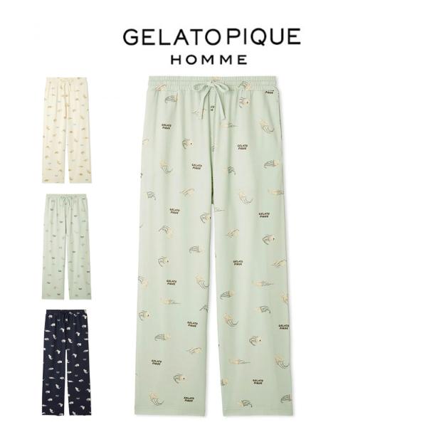 gelato pique ジェラートピケ オム sleeping cat 総柄ロング