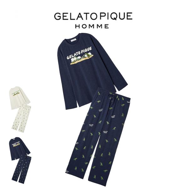 gelato pique（ジェラートピケ） オム スラブダイナソーロンT&ロング