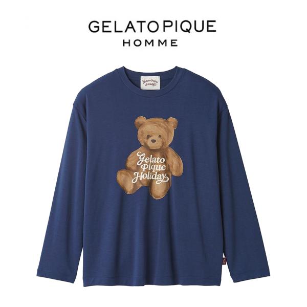 ジェラートピケ　gelato pique クマ刺繍ルームウェアセット　ホリデー gelato pique (ジェラート ピケ)】ぬくもりに包まれる、特別なホリデー