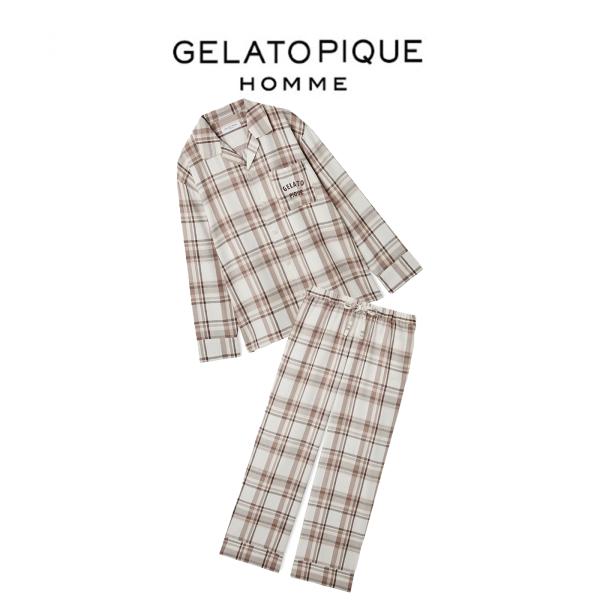 gelato pique（ジェラートピケ） オム HOMME トレンドチェック柄シャツ