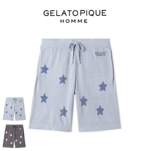 gelato pique（ジェラートピケ） オム スタージャガードハーフパンツ