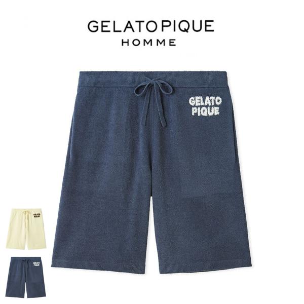 【美品】gelato pique ルームウェア上下 gelato pique（ジェラートピケ） オム エアリーモコドーナツハーフ