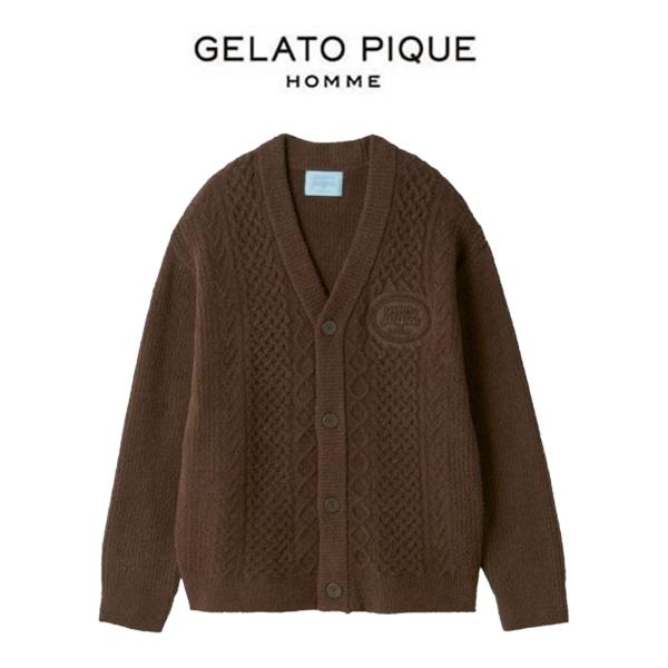 gelato pique（ジェラートピケ） オム Valentine アランカーディガン