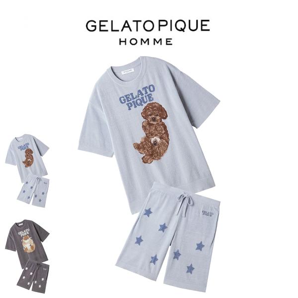 gelato pique（ジェラートピケ） オム ドッグジャガードプルオーバー