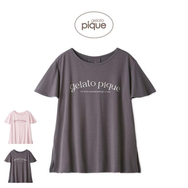 gelato pique（ジェラートピケ） マタニティレーヨンロゴプルオーバー