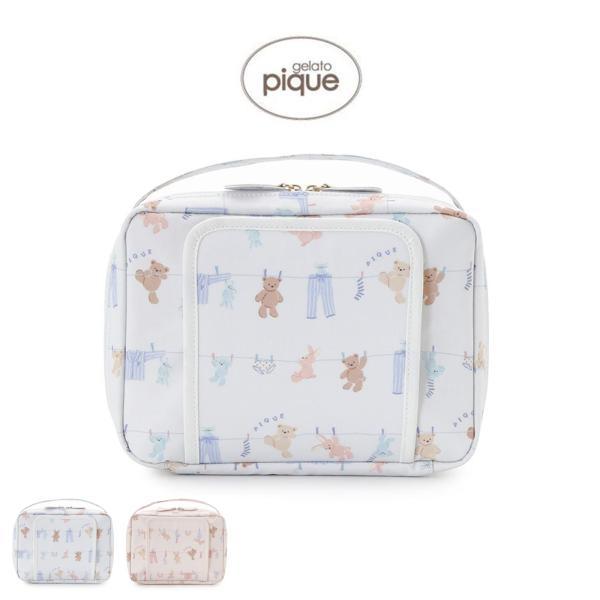 gelato pique(ジェラートピケ)ウォッシングアニマル柄おむつポーチ ppgb261714■詳　細■【外出に便利なウォッシングベア柄のおむつポーチ】【Design/Styling】シャボンの香りが漂ってきそうな、春のピースフルなお洗...