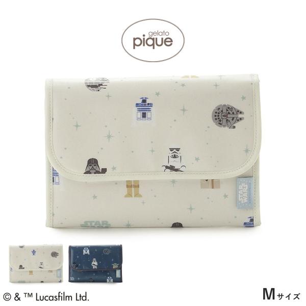 ジェラートピケ STAR WARS 総柄母子手帳ケースM ppgb262504 スターウォーズ コラボ ジェラピケ ママグッズ 抗菌防臭 収納ケース 出産祝い gelato pique