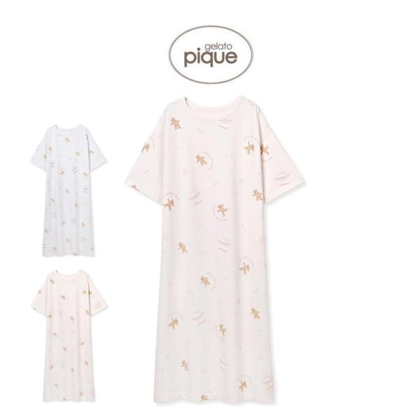 【新品.タグ付き.未使用】♡ジェラートピケ♡ベア柄ネルシャツワンピース♡ Amazon | ジェラートピケ gelato pique レディース ベア柄