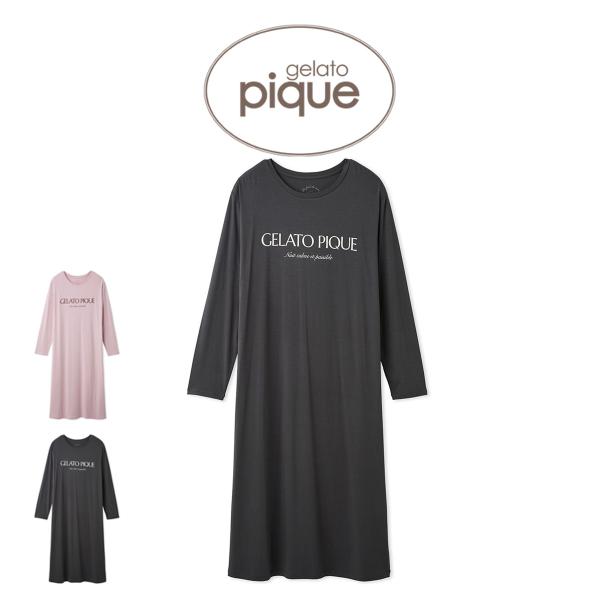 ジェラートピケ gelato pique レーヨンロゴワンピース レディース ルームウェア しっとり ギフト pwco265254