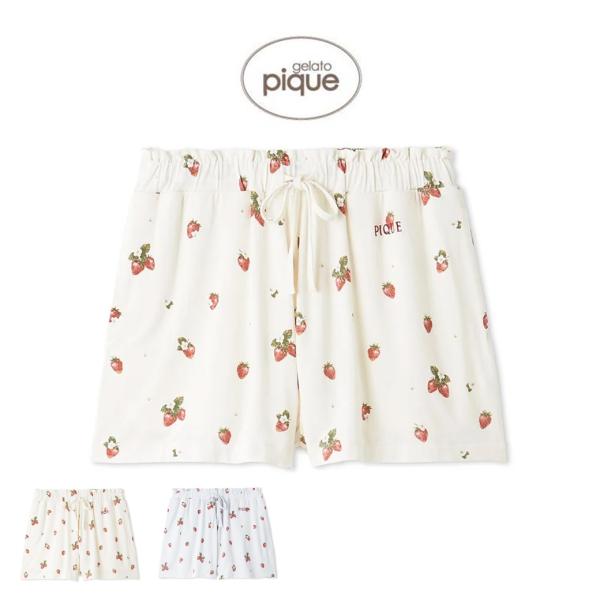 gelato pique ジェラートピケ いちご柄ショートパンツ